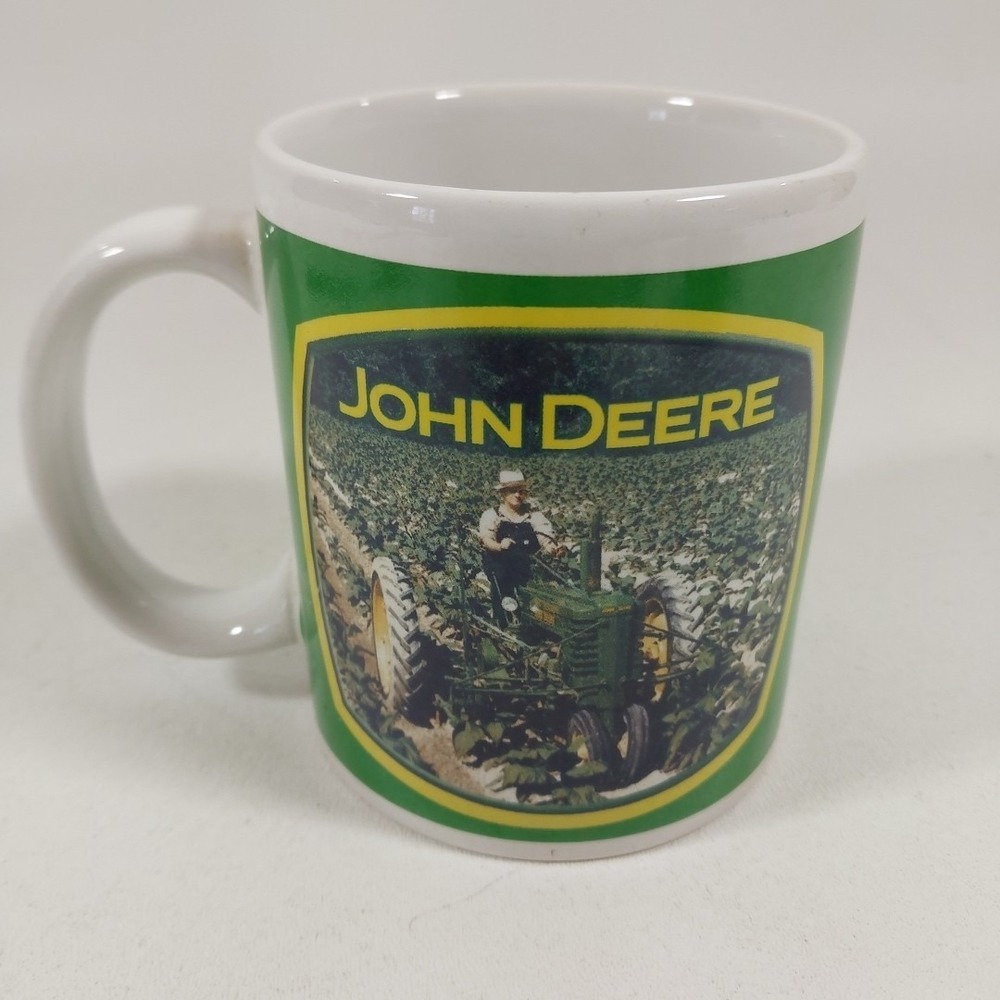 John‎ Deere Combine Harvest Coffee Mug Vtg Licensed